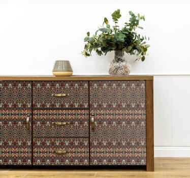 Gypsy pattern abstract furniture sticker - TenStickers