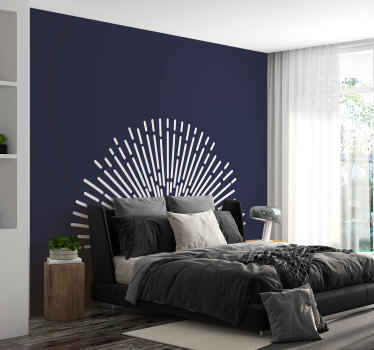 Starburst headboard headboard wall decal - TenStickers