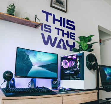 This is the way quote tv sticker - TenStickers