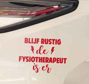 Fysiotherapeut Muurstickers tekst - TenStickers