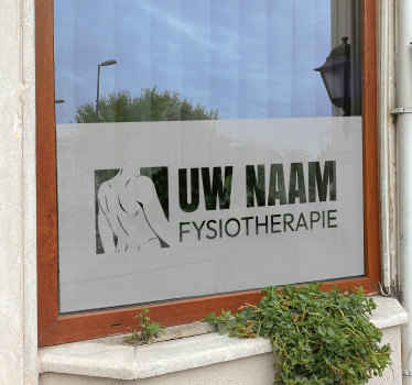 Aanpasbare sticker voor fysiotherapeut - TenStickers