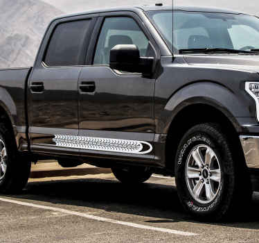 Side stripes car vinyl decal - TenStickers