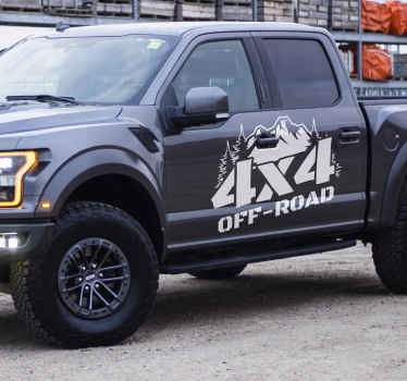 4x4 off road car vinyl decal - TenStickers