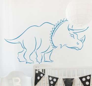 Triceratops dinosaur wall sticker - TenStickers