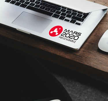 Preseverance Mars laptop stickers - TenStickers