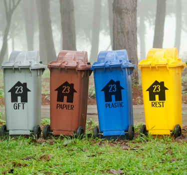 Persoonlijke Containerpakket Stickers op Maat - TenStickers