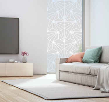 Geometrisch translucide raamsticker - TenStickers
