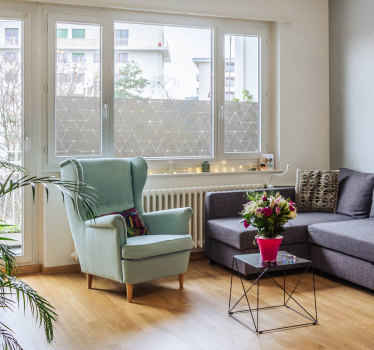 Sticker fenêtre triangles occultants - TenStickers