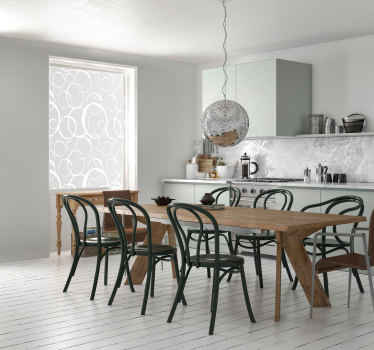 Sticker fenêtre cercles occultants - TenStickers