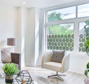 Sticker fenêtre cercles ronds - TenStickers