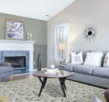 Cottagecore vintage stick on wall clock - TenStickers