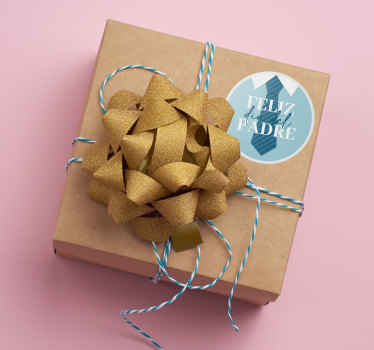 Vinilo decorativo de corbata día del padre - TenVinilo