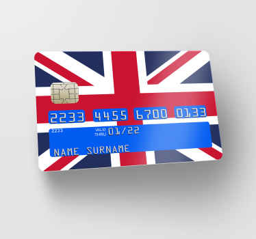 Great Britain flag bank card sticker - TenStickers