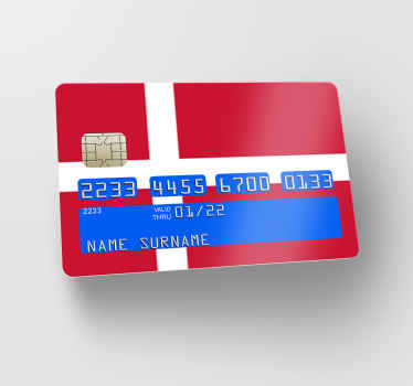 Danmark flag flag klistermærke - TenStickers