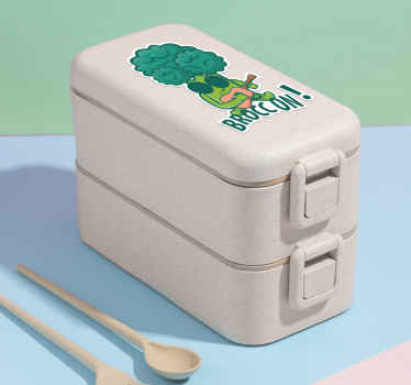 Brocc on broccoli food sticker - TenStickers