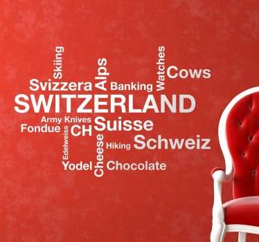 Adesivo parole Svizzera - TenStickers