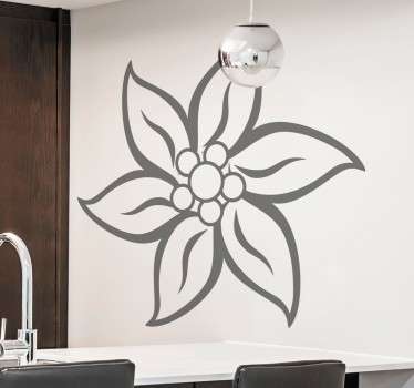 Vinil decorativo flor edelweiss - TenStickers