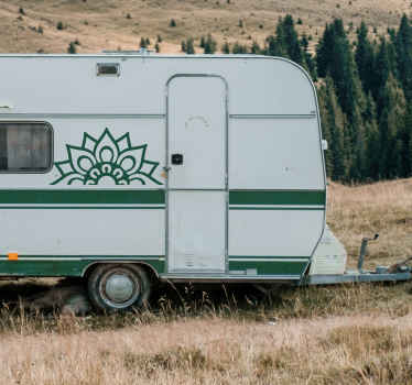 Autocollant caravane mandala - TenStickers