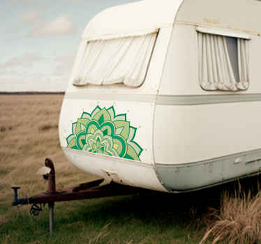 Adesivo con mandala colore verde - TenStickers