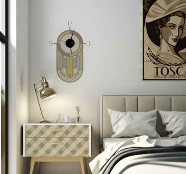 Adesivo con orologio stile minimalista - TenStickers