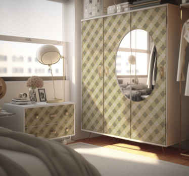 Carta adesiva per mobili figure geometriche art deco - TenStickers