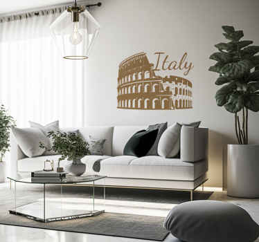 Adesivo con "Italy" e il Colosseo - TenStickers