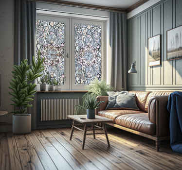 Coloured Glass window sticker - TenStickers