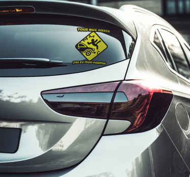 Autocollant voiture j'ai obtenu mon permis - TenStickers