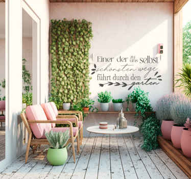 Wandtattoo Zitat Frühling - TenStickers