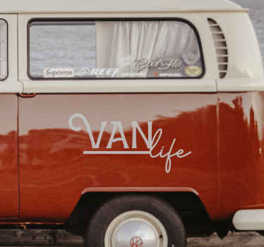Sticker pour camping-car La vie en van - TenStickers