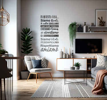 Adesivo con scritta motivazionale per la casa - TenStickers