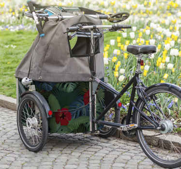 Tropische bladeren Fietssticker - TenStickers