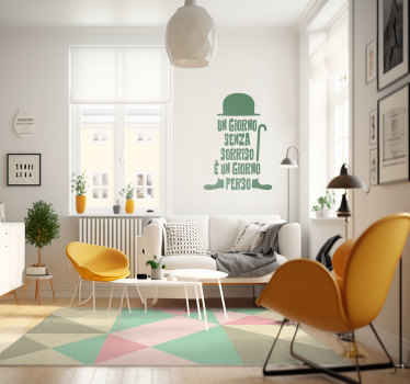 Adesivo con citazione di Charlie Chaplin - TenStickers