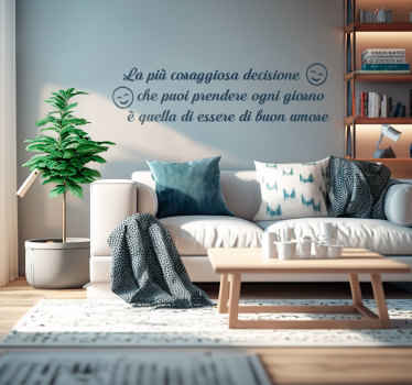 Sticker adesivo con scritta motivazionale - TenStickers