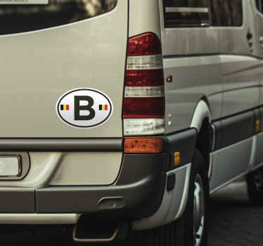 Autocollant voiture Belgique - TenStickers