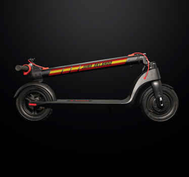 Vinilo personalizable patinete bandera española - TenVinilo