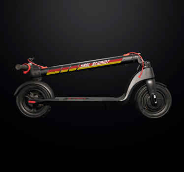 Aufkleber für scooter Flagge Deutschland - TenStickers