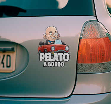 Adesivo per auto "pelato a bordo" - TenStickers