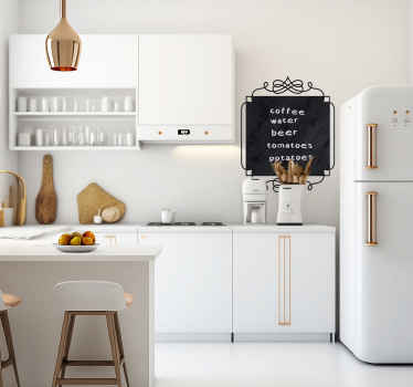 Square Vintage Blackboard Sticker - TenStickers