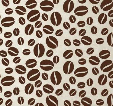 Wandtattoo Küche Kaffeebohnen - TenStickers