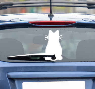 Autocolante de perete cu pisici și câini pisica stergătorului. - TenStickers