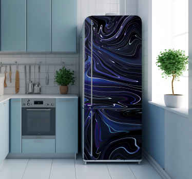 Liquid texture fridge sticker - TenStickers