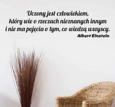Naklejka z napisem Einstein Uczony - TenStickers