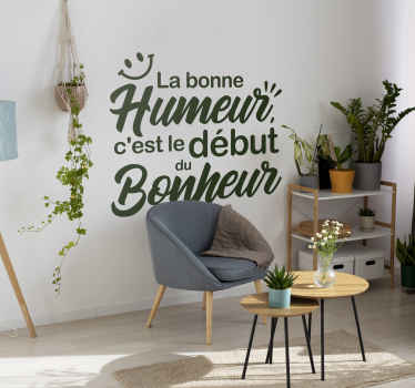 Sticker salle à manger "La bonne humeur" - TenStickers