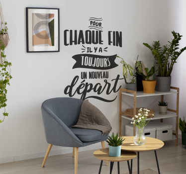 Sticker citation pour chaque fin - TenStickers