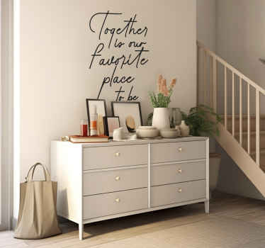 Naklejka na ścianę moje ulubione miejsce - TenStickers