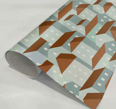 αυτοκόλλητο έπιπλα Εικόνα χωριού - TenStickers