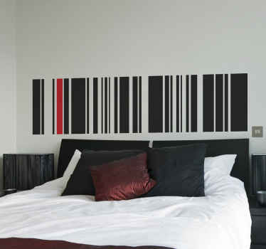 Barkode Hodegavl wallsticker - Tenstickers