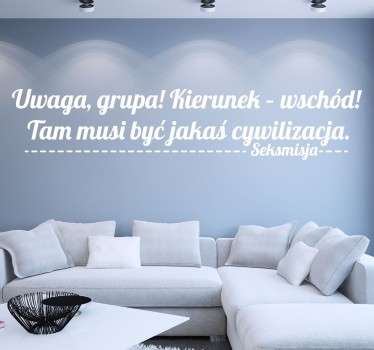 Dekoracja na ścianę Seksmisja - TenStickers
