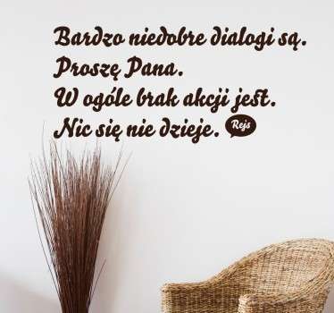 Naklejka na ścianę cytat Rejs - TenStickers